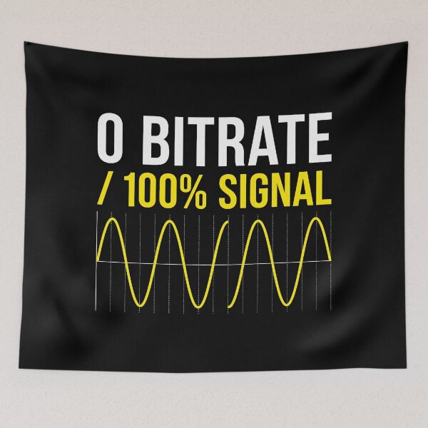 Item preview, Zero Bitrate Sine Wave - Developer IT Humor Tech Geek designed and sold by SplashTastic.