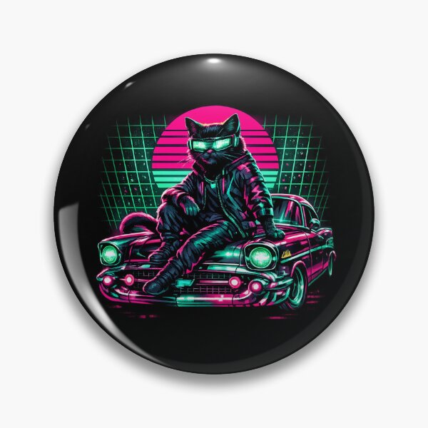 Item preview, TJ Maxx AI Chevy Shirts - Neon Matrix Cat Cyber Chevy designed and sold by teemix.