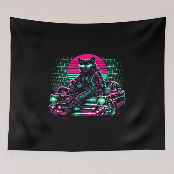 Item preview, TJ Maxx AI Chevy Shirts - Neon Matrix Cat Cyber Chevy designed and sold by teemix.
