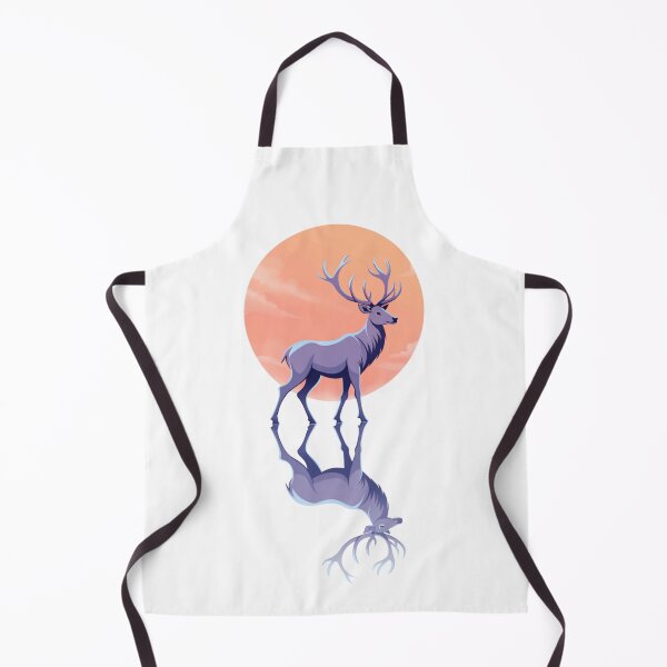 Item preview, Moonlit Stag – Deer Reflection Nature Art designed and sold by Wildlife2021.