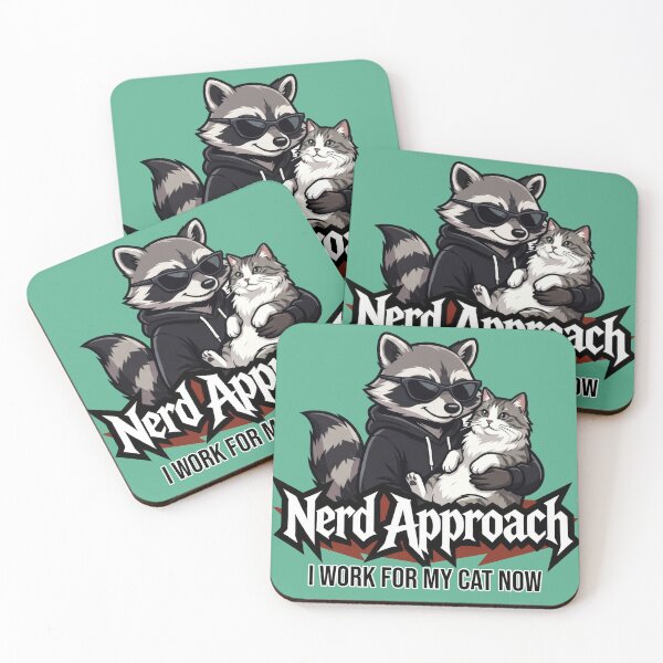 Item preview, Obsessive Cat Lover Raccoon, Serious Cat Person designed and sold by NerdApproach.