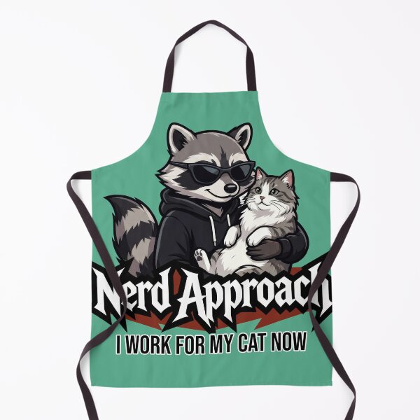 Item preview, Obsessive Cat Lover Raccoon, Serious Cat Person designed and sold by NerdApproach.