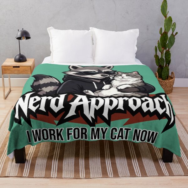 Item preview, Obsessive Cat Lover Raccoon, Serious Cat Person designed and sold by NerdApproach.