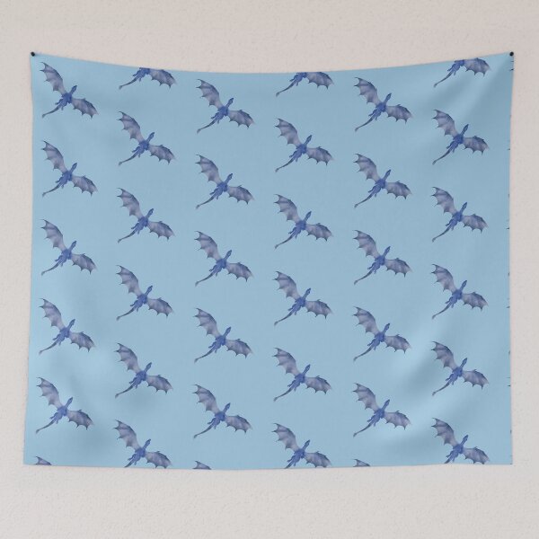 Item preview, Blue Flying Dragon Watercolor Illustration on Transparent Background designed and sold by Viktoriia13.