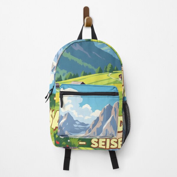 Item preview, Alpe di Siusi, Dolomites, Italy: Vintage-Style Painterly Travel Poster designed and sold by LSVart.