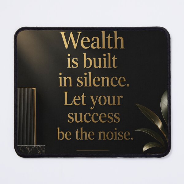 Item preview, Wealth Is Built in Silence designed and sold by Zaramodo.