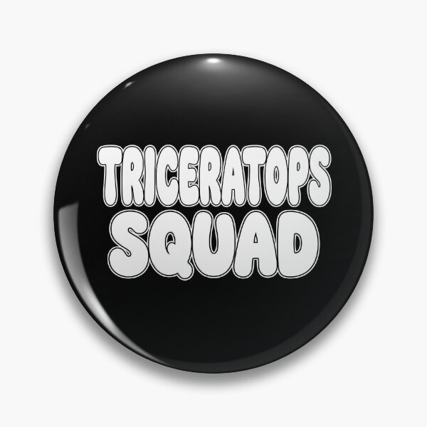 Item preview, Triceratops Fan Squad Graphic Art AUG-340 designed and sold by noberic.