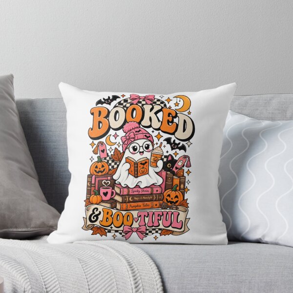 Item preview, Booked & Boo-tiful – Cute Ghost Book Lover Halloween designed and sold by LifeProApperal.