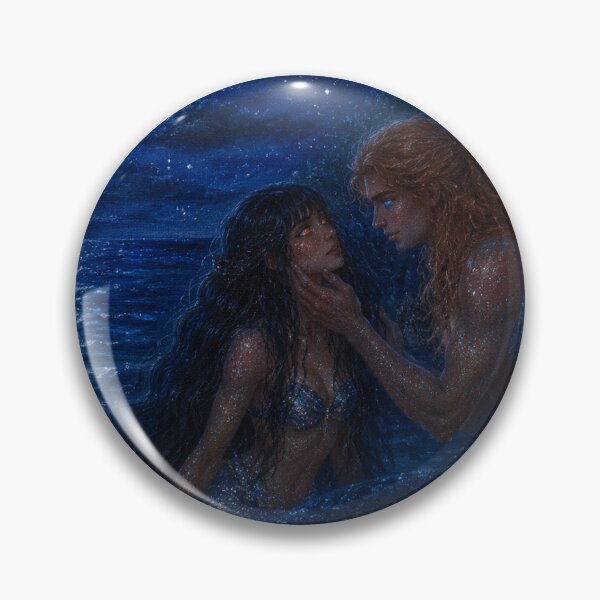 Item preview, A Moonlit Mermaid and Merman Romance designed and sold by Aquamarineelle.