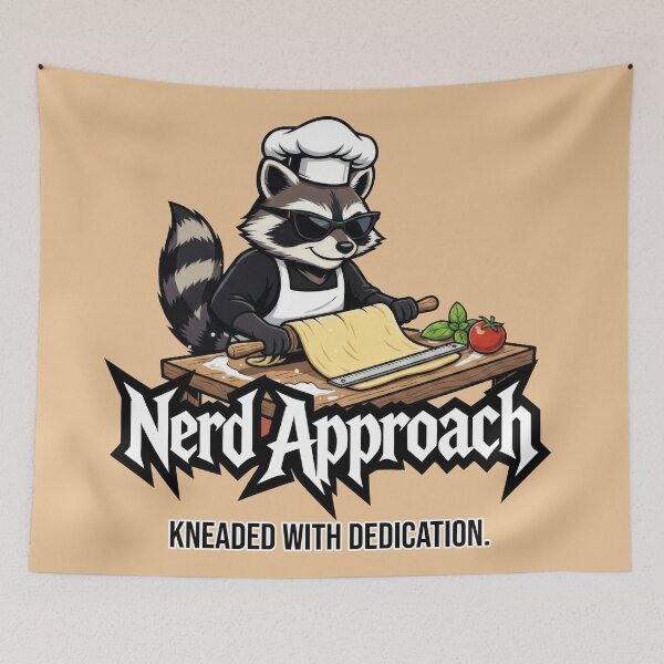 Item preview, Dedicated Pasta Maker Raccoon, Rolls Every Sheet designed and sold by NerdApproach.