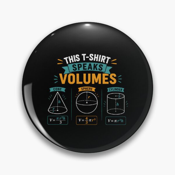Item preview, Funny Mathematics Science Maths Speak Volumes Geometry designed and sold by farhanhafeez.