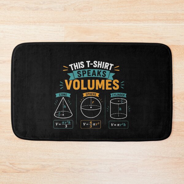 Item preview, Funny Mathematics Science Maths Speak Volumes Geometry designed and sold by farhanhafeez.