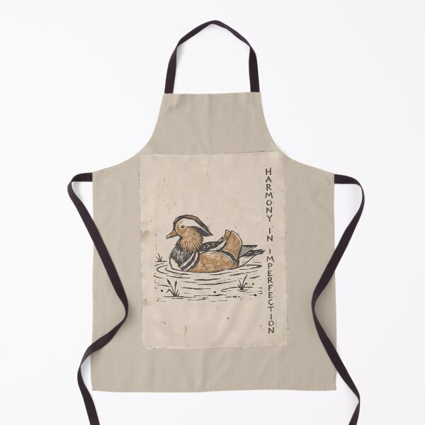 Item preview, Mandarin Duck Woodblock Print - Wabi Sabi Art Japanese Woodcut designed and sold by SplashTastic.