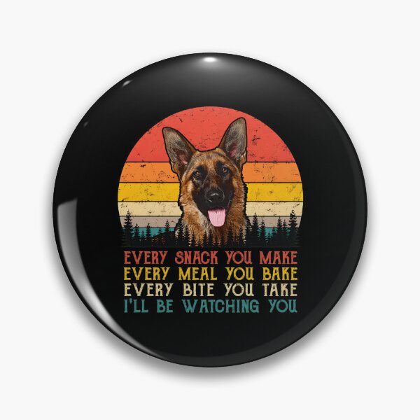 Item preview, German Shepherd Watching You Sunset Retro Dog Owner designed and sold by SoyLamderma.