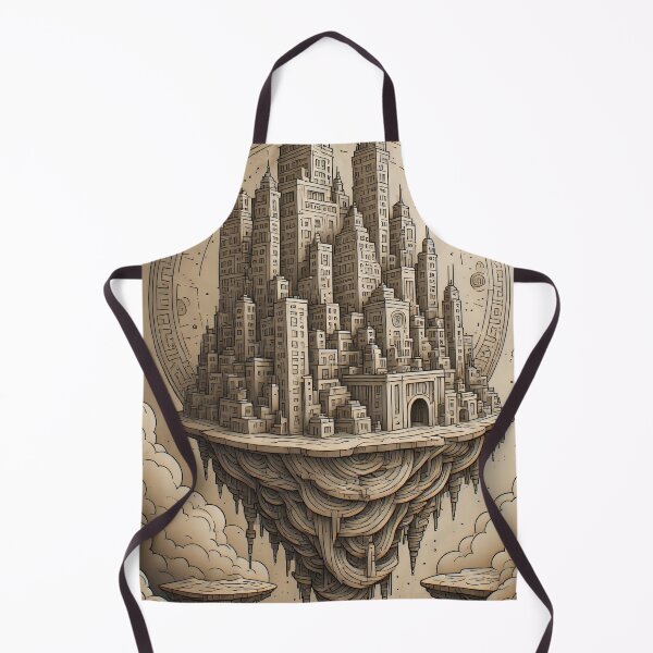 Item preview, A floating city in a cloudy environment designed and sold by Mianku | Für das Leben.
