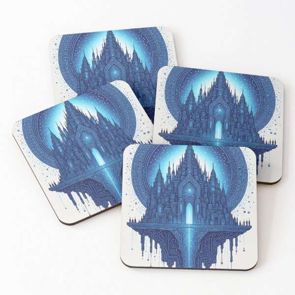 Item preview, The digital marvel: a floating blue high-tech city designed and sold by Mianku | Für das Leben.