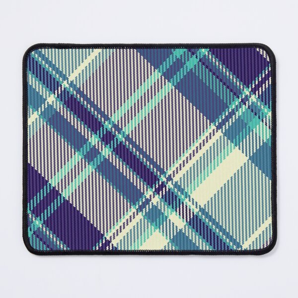 Item preview, Teal and Purple Diagonal Tartan Plaid Seamless Pattern designed and sold by LYAN-STORE.