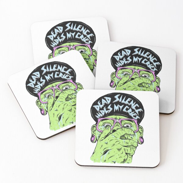 Item preview, Green Monster Face Covering Mouth with Glasses designed and sold by RosaReinger.