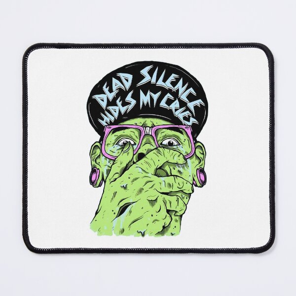 Item preview, Green Monster Face Covering Mouth with Glasses designed and sold by RosaReinger.