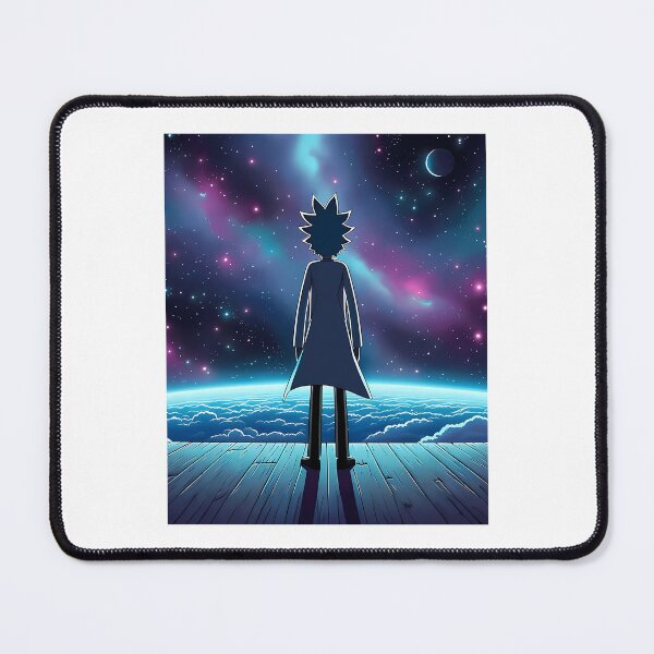 Item preview, Scientist Character Standing on Wooden Balcony Looking at Space designed and sold by RosaReinger.