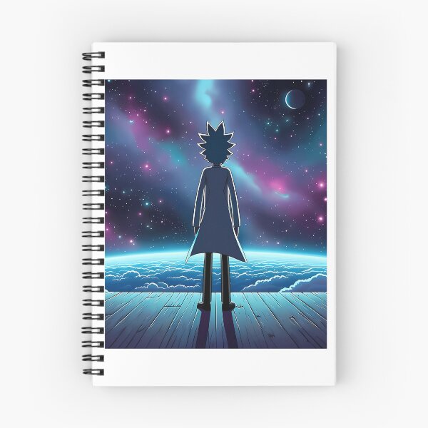 Item preview, Scientist Character Standing on Wooden Balcony Looking at Space designed and sold by RosaReinger.