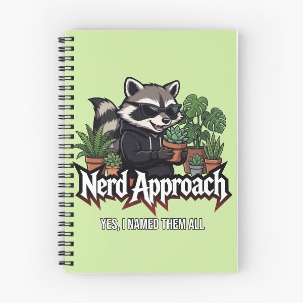 Item preview, Dedicated Plant Dad Raccoon, Studies Every Leaf  designed and sold by NerdApproach.