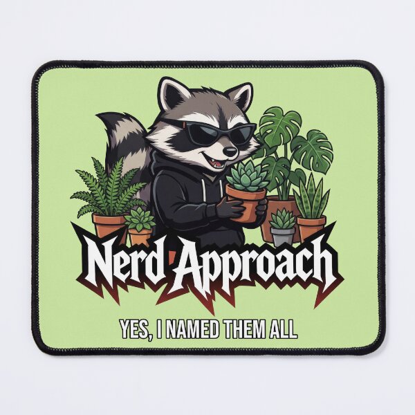 Item preview, Dedicated Plant Dad Raccoon, Studies Every Leaf designed and sold by NerdApproach.