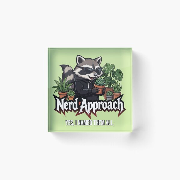 Item preview, Dedicated Plant Dad Raccoon, Studies Every Leaf  designed and sold by NerdApproach.