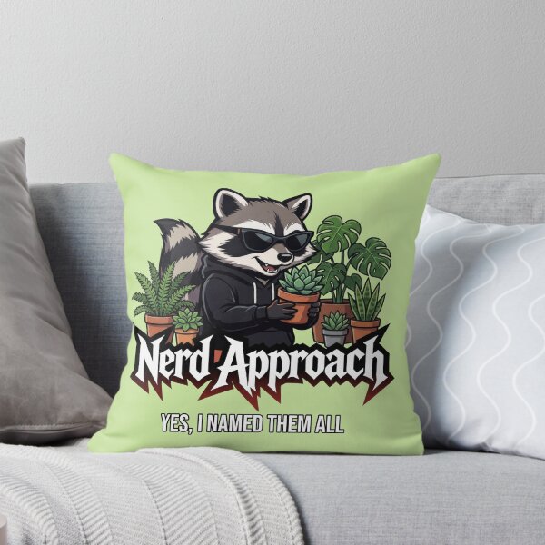 Item preview, Dedicated Plant Dad Raccoon, Studies Every Leaf  designed and sold by NerdApproach.