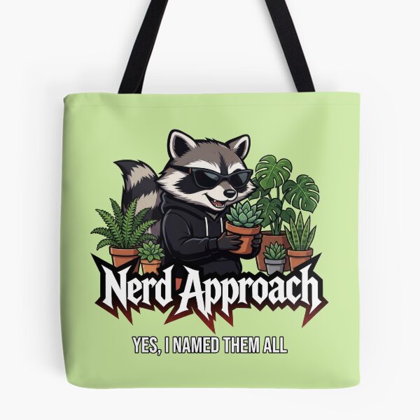 Item preview, Dedicated Plant Dad Raccoon, Studies Every Leaf  designed and sold by NerdApproach.