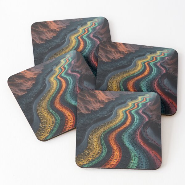 Item preview, Rainbow River through a dark gorge designed and sold by Mianku | Für das Leben.