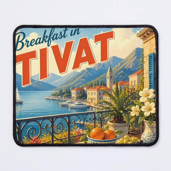 Item preview, Tivat Montenegro at Breakfast - Scenic Travel Destinations designed and sold by LSVart.