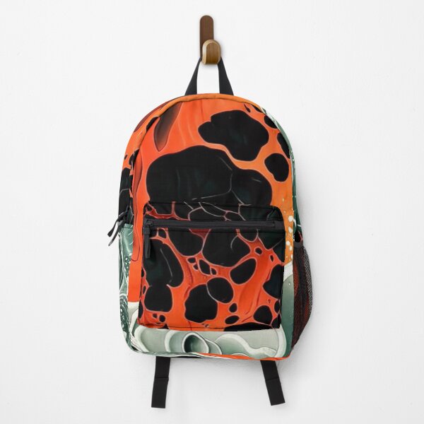 Item preview, Volcanic Lava and Ocean Foam Abstract Fluid Art designed and sold by LYAN-STORE.
