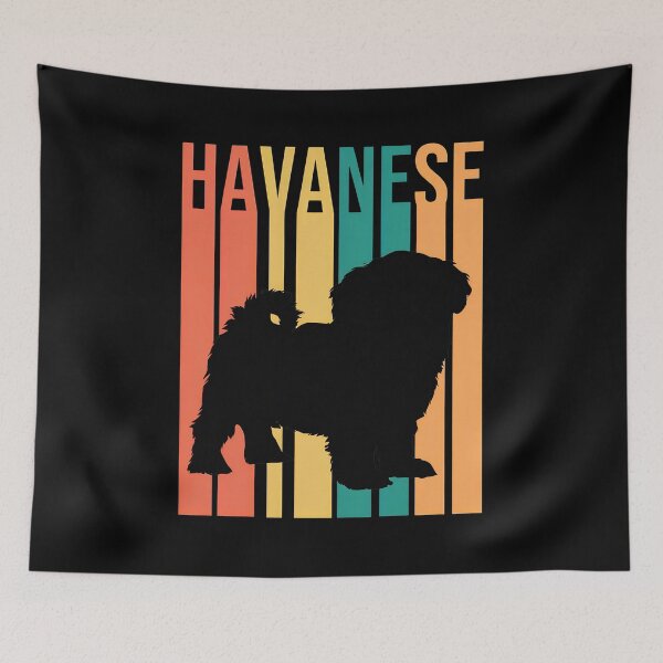 Item preview, HAVANESE Retro Vintage Dog Silhouette designed and sold by SoyLamderma.