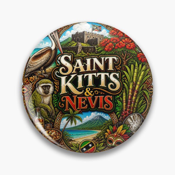 Item preview, Saint Kitts & Nevis designed and sold by FunFitsFactory.