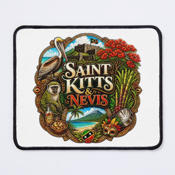 Item preview, Saint Kitts & Nevis designed and sold by FunFitsFactory.