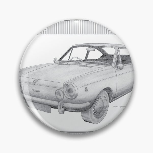 Item preview, Fiat 850S Series 2 2 Door Coupé Hand-drawn designed and sold by Classic Car Art Drawings.