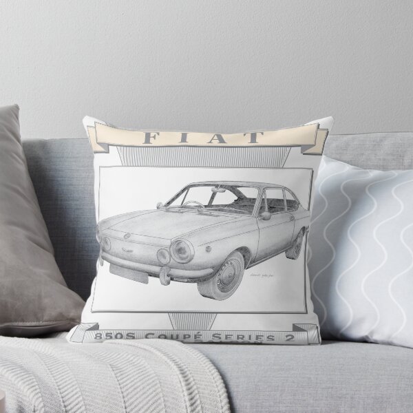 Item preview, Fiat 850S Series 2 2 Door Coupé Hand-drawn designed and sold by Classic Car Art Drawings.