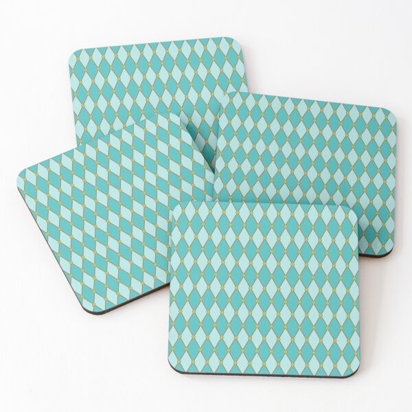 Item preview, Dots and Diamonds, teal designed and sold by MissMelsa.