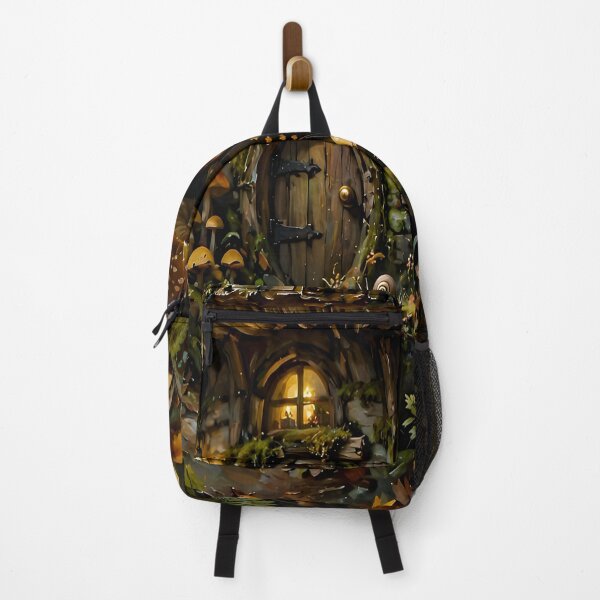 Item preview, Enchanted Mushroom Cottage Fantasy Forest Art designed and sold by cr6zym1nd.