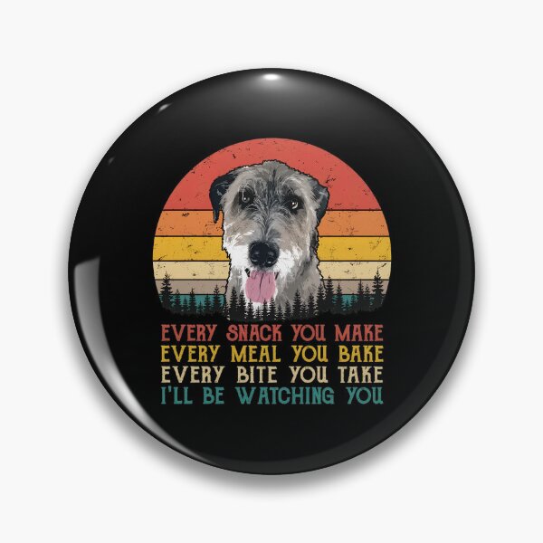 Item preview, Irish Wolfhound Retro Sunset Watching You Dog Art designed and sold by SoyLamderma.