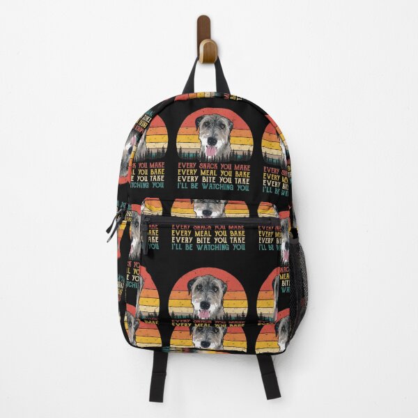 Item preview, Irish Wolfhound Retro Sunset Watching You Dog Art designed and sold by SoyLamderma.