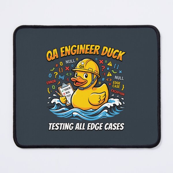 Item preview, QA Engineer Duck - Developer IT Humor Software Tester designed and sold by SplashTastic.