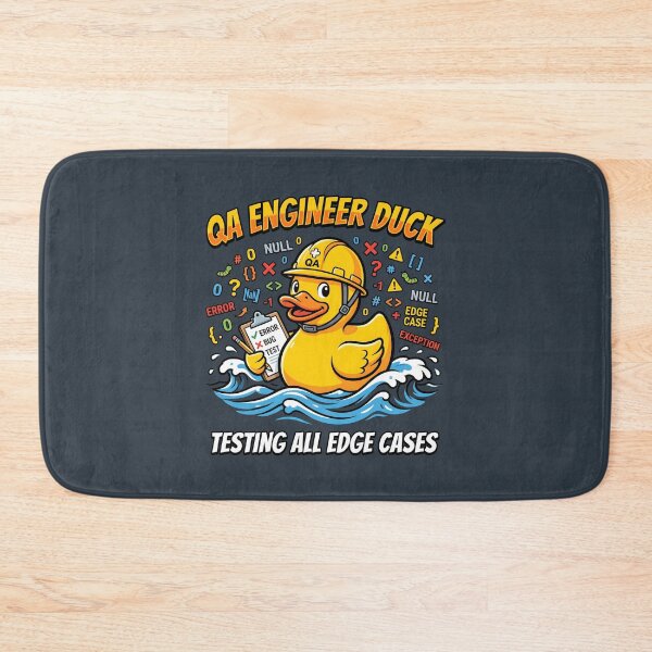 Item preview, QA Engineer Duck - Developer IT Humor Software Tester designed and sold by SplashTastic.