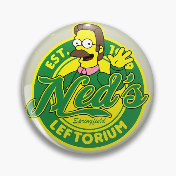 Item preview, Leftorium Ned Flanders Simpsons Cartoon Logo version two designed and sold by killem667.