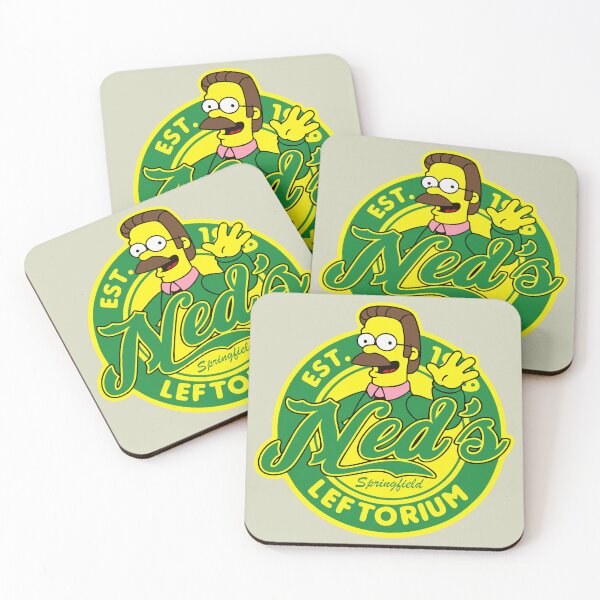 Item preview, Leftorium Ned Flanders Simpsons Cartoon Logo version two designed and sold by killem667.