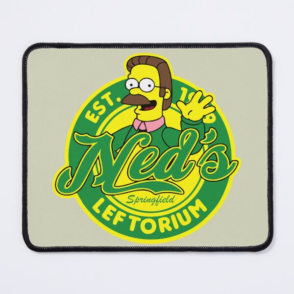 Item preview, Leftorium Ned Flanders Simpsons Cartoon Logo version two designed and sold by killem667.