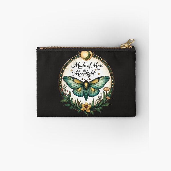 Item preview, Mystic Moth Made of Moss and Moonlight–Enchanted Nature Design designed and sold by Connys Colorful World.