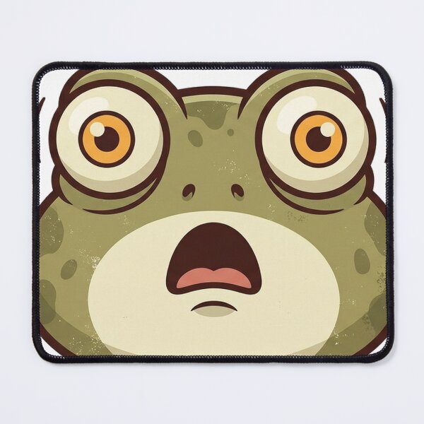 Item preview, Funny Confused Frog Head Retro Sticker designed and sold by RoyArt0.