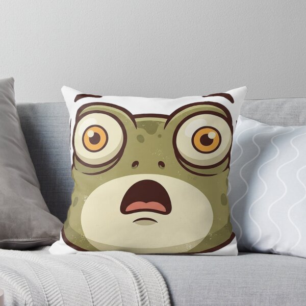 Item preview, Funny Confused Frog Head Retro Sticker designed and sold by RoyArt0.